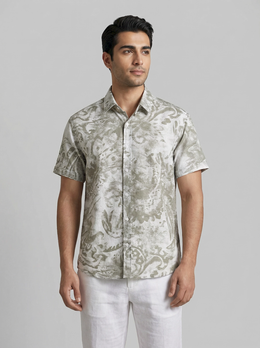 پیراهن چاپی مردانه 3724